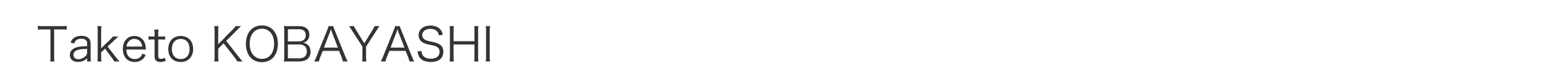 Taketo kobayashi