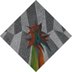 Heavy mask with horn