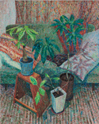 �Õ��i�\�t�@�[�A�A���ȂǂP�j�^Still life (a sofa, plants, etc.1)