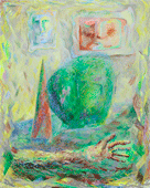 �ہA�O�p�A��̊�Ɗ��Ƙr�^A circle, a triangle, two faces, a desk and arm